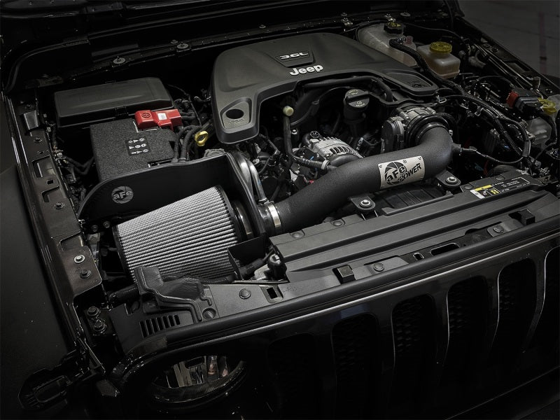 aFe Magnum FORCE Stage-2 XP Pro DRY S Cold Air Intake System for 2018+ Jeep Wrangler (JL) 3.6L V6