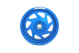 Perrin Performance Lightweight Crank Pulley for Subaru WRX, BRZ, Toyota GR86, FXT, and OBXT - Blue (Part Number: perPSP-ENG-106BL)