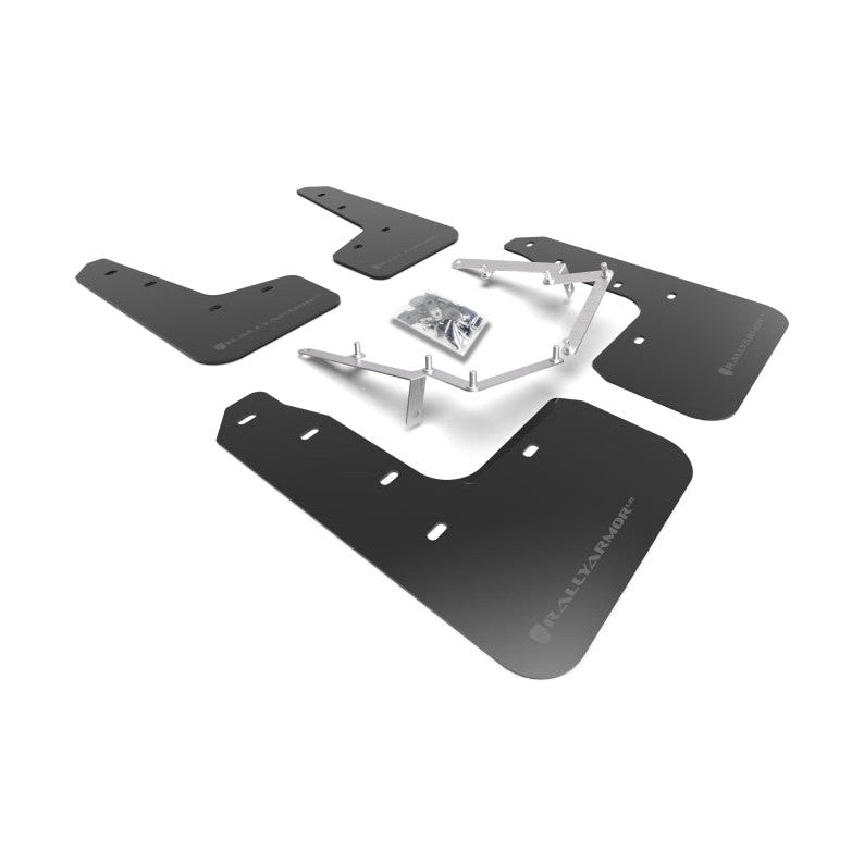 Rally Armor UR Series Mud Flaps for Honda Civic 2016-2019 - Black with Dark Grey Logo