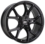 Enkei Vulcan 17x7.5 Inch Alloy Wheel with 38mm Offset and 5x114.3 Bolt Pattern in Gloss Black