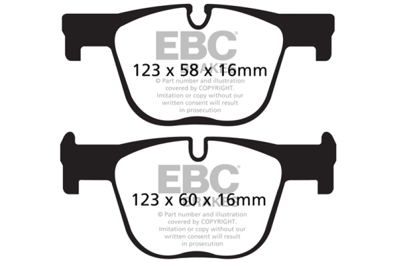 EBC Bluestuff NDX Rear Brake Pads for BMW 2014-2015 335i and 430 Coupe/Gran Coupe