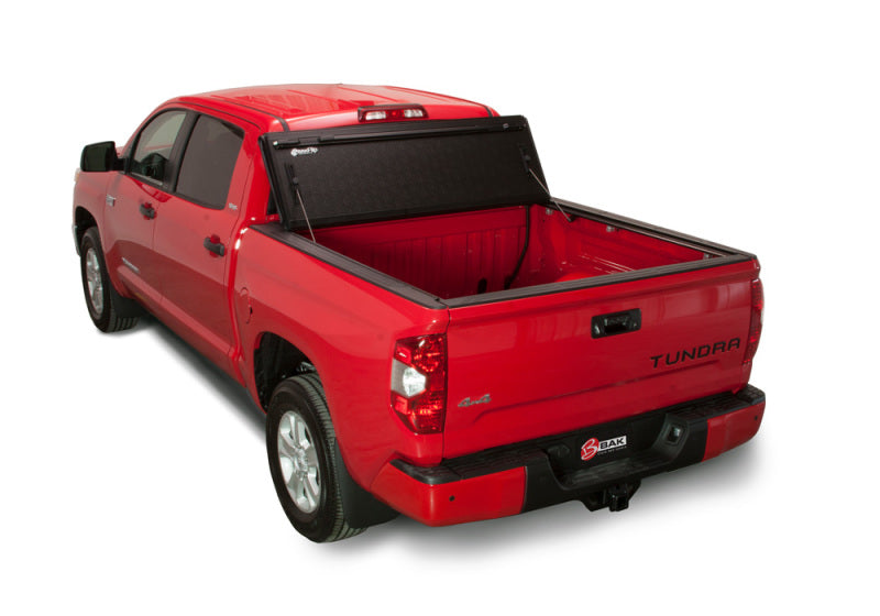 BAK FiberMax Hard Folding Truck Bed Cover for Toyota Tundra 6.5 ft Bed - Aluminum & Fiberglass Reinforced Polymer Surface