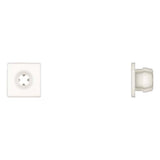 White Plastic License Nuts #14 Screw Size 13/32