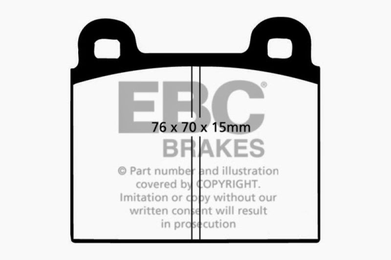 EBC Redstuff Ceramic Low Dust Brake Pads for Porsche 911 and More * Part Number EBCDP3103C