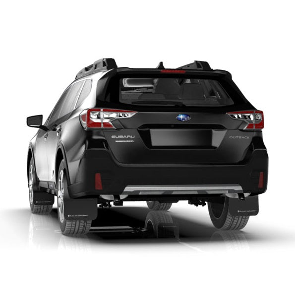 Rally Armor UR Series Mud Flaps for Subaru Outback (Part Number: ralMF66-UR-RD/WH)
