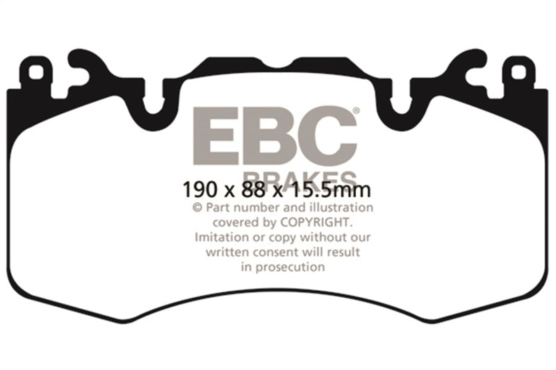 EBC Brakes 36921 Land Rover Range Rover 3.0 Supercharged Extra Duty Front Brake Pads