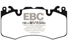 Load image into Gallery viewer, EBC Brakes 36921 Land Rover Range Rover 3.0 Supercharged Extra Duty Front Brake Pads