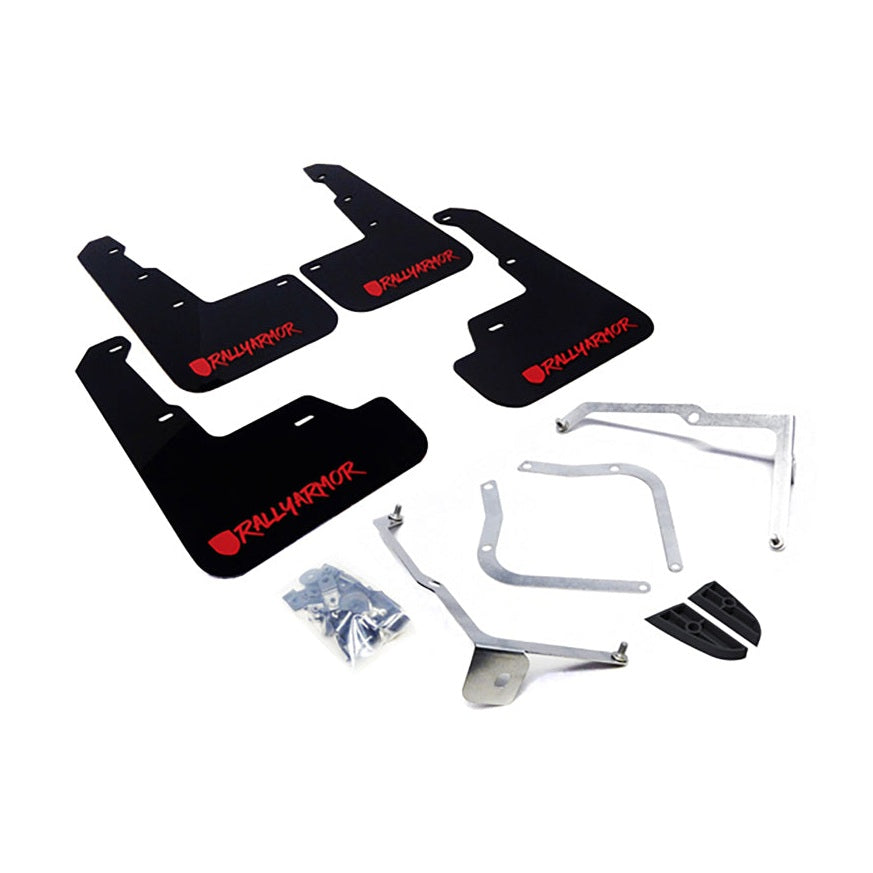 Rally Armor UR Series Mud Flaps for Subaru WRX 2015-2018 – Durable Polyurethane with Red Logo