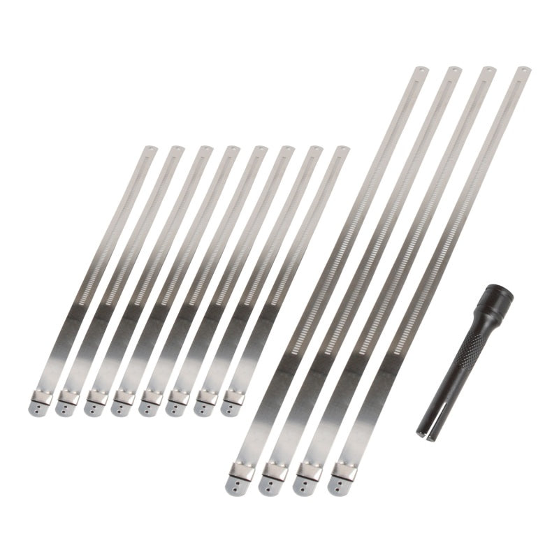 DEI Stainless Steel Positive Locking Tie & Tool Kit - High Heat Exhaust Wrap Securement (8 in & 14 in)