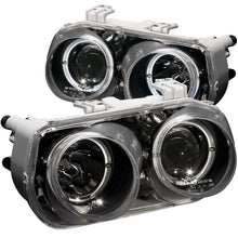 Load image into Gallery viewer, ANZO 1994-1997 Acura Integra Projector Headlights with Halo, Black Housing, Clear Lens – Pair