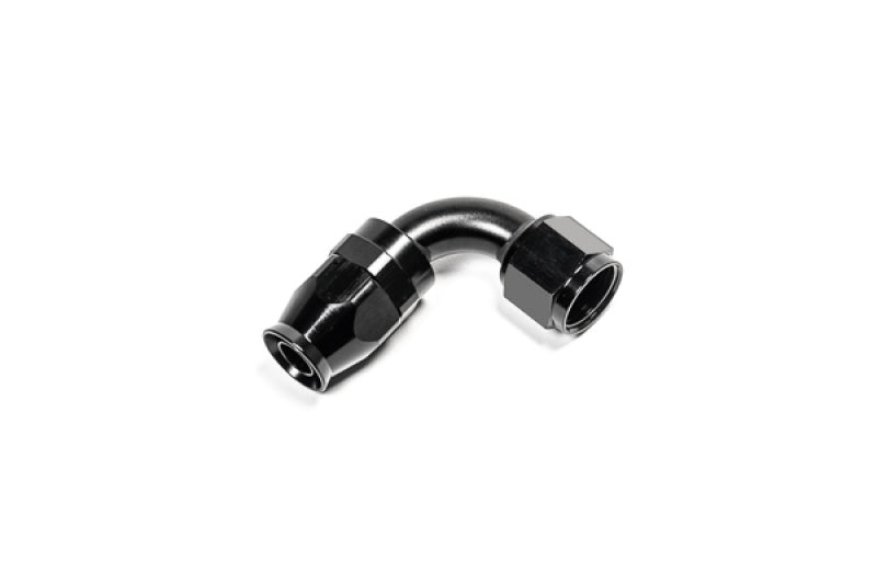 Radium Engineering 10AN Black Aluminum Hose End for PTFE Hose - 90 Degree Straight Connection