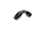 Radium Engineering 10AN Black Aluminum Hose End for PTFE Hose - 90 Degree Straight Connection
