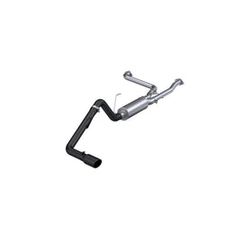 MBRP Armor BLK Series 3-Inch Cat Back Exhaust System for Nissan Frontier (2022-2024) with Single Side Exit and 4-Inch Black Tip