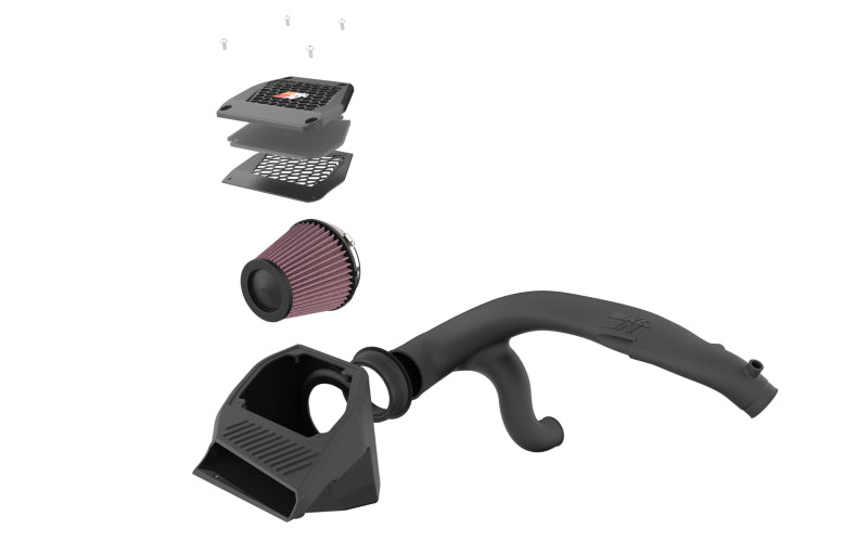 K&N Engineering 63 Series AirCharger Performance Air Intake System for 2023 Ford Bronco Raptor V6 3.0L