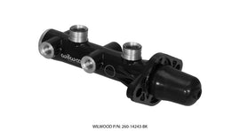 Wilwood Tandem Remote Master Cylinder with 1 Inch Bore - Black Finish