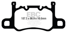 EBC Yellowstuff Rear Brake Pads for Porsche 911 (991) 2013-2017 * High-Performance Street and Track Use