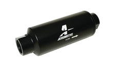 Load image into Gallery viewer, Aeromotive In-Line Marine Filter with 10 Micron Microglass Element * AN-12 ORB Port, Black Hard-Coat Finish