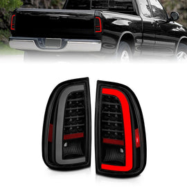 ANZO 00-06 Toyota Tundra LED Taillights with Light Bar and Smoke Lens – Black Housing, Pair