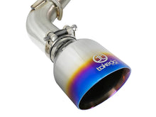 Load image into Gallery viewer, aFe Takeda 2.5 Inch 304 Stainless Steel Cat-Back Exhaust System with Blue Flame Tips for Infiniti Q50 (2016-2019)