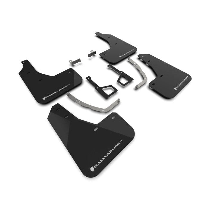 Rally Armor 2025 Hyundai Ioniq 5 XRT Black Mud Flap with White Logo – Durable Polyurethane Design for All-Weather Protection