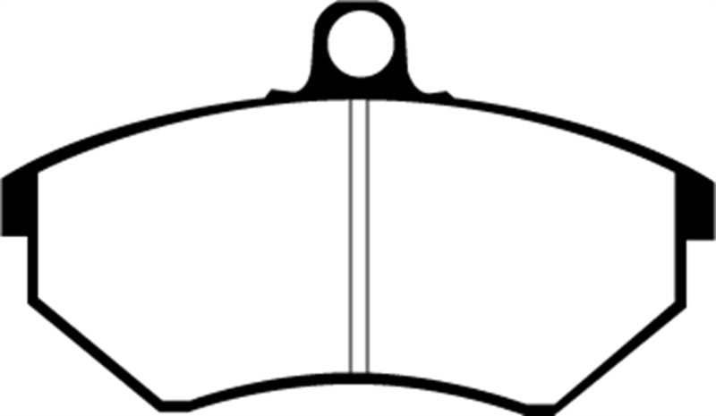 EBC Redstuff Ceramic Low Dust Front Brake Pads for Volkswagen Cabriolet 1.8