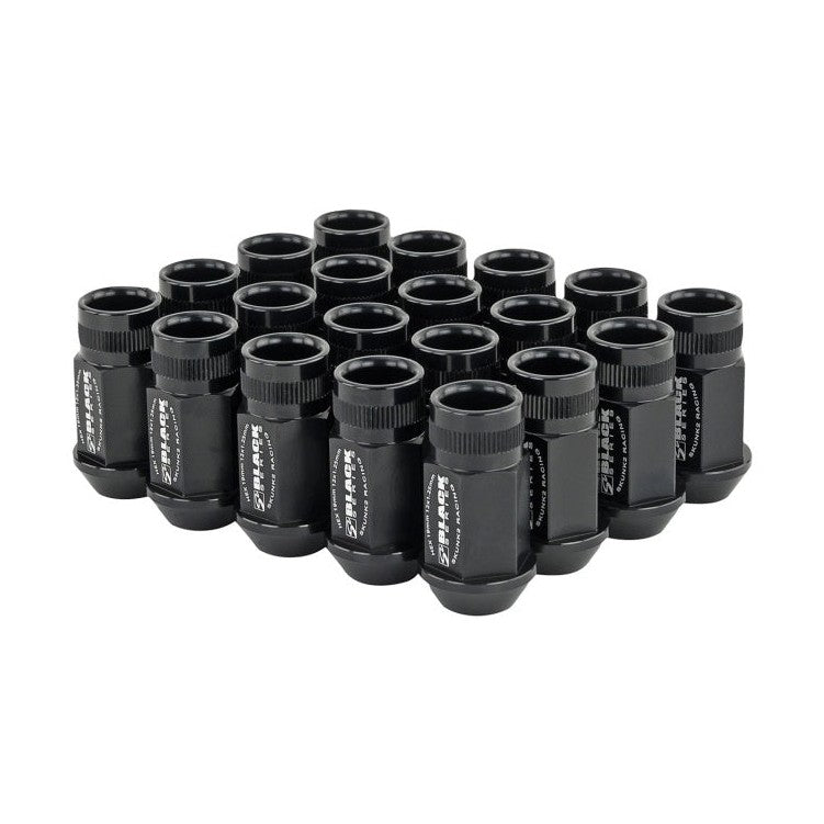 Skunk2 Racing 12x1.25 Forged Lug Nut Set in Black – Lightweight and Durable Wheel Fasteners