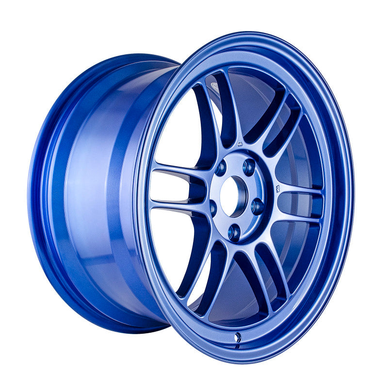 Enkei RPF1 18x9.5 Inch Blue Alloy Wheel with 5x114.3 Bolt Pattern and 38mm Offset (Part Number: enk3798956538BL)