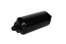 Load image into Gallery viewer, Aeromotive In-Line Filter with 10 Micron Fabric Element, AN-06 Male, Bright Dip Black Finish