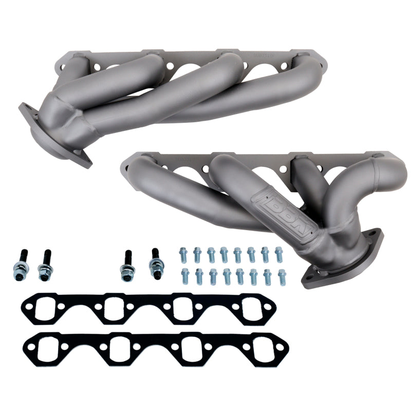 BBK 87-95 Ford F-150 5.0L Shorty Unequal Length Exhaust Headers - 1-5/8 inch Titanium Ceramic Coated Performance Headers