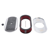 Edelbrock Elite II Round Air Cleaner #4273 – Polished Aluminum with High-Flow Filter for 5-1/8
