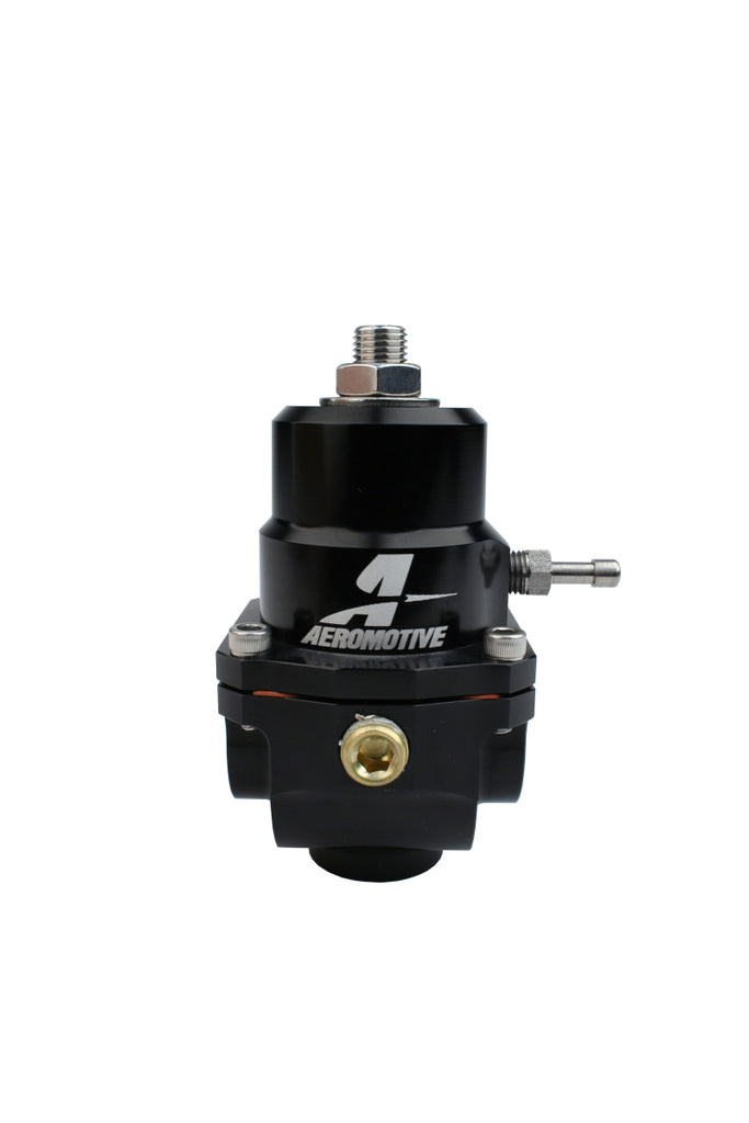 Aeromotive Adjustable Fuel Regulator Part #aer13303 for 35-75 PSI, -08 AN Ports, 1/8 NPT Gauge & Boost Reference