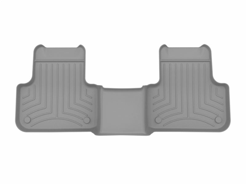 WeatherTech FloorLiner HP Rear Floor Mat, Gray, for Audi Q7 and Q8 - Part 468872IM