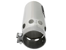 Load image into Gallery viewer, aFe Saturn 4S Stainless Steel Intercooled Exhaust Tip - Polished 4 in Inlet x 5 in Outlet x 12 in Length