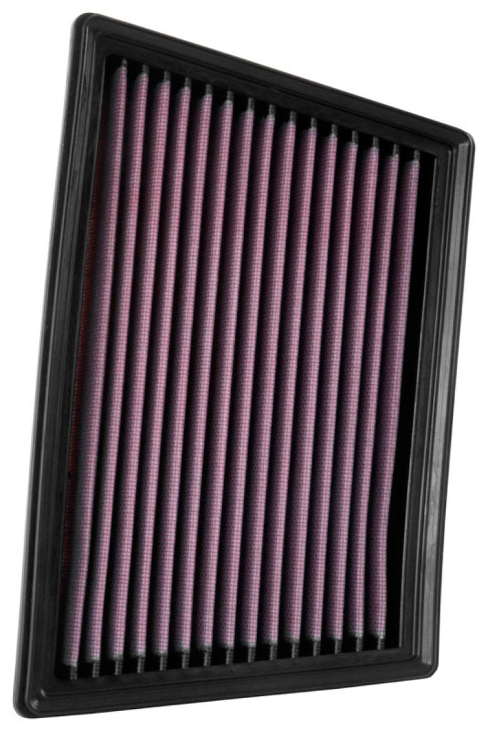 K&N Engineering Part 33-3073 High-Flow Reusable Air Filter for 2018-2020 Jaguar E-Pace and Land Rover Discovery Sport 2.0L Diesel