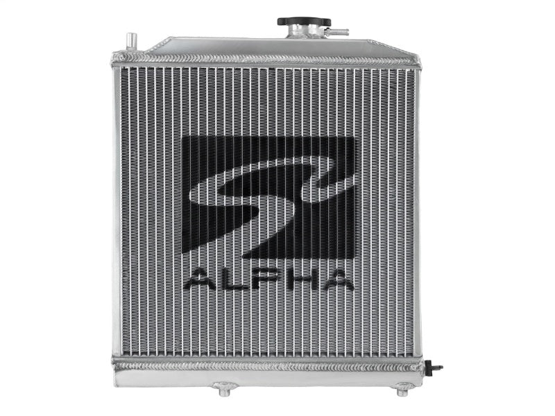 Skunk2 Alpha Series 88-91 Honda Civic/CRX Aluminum Radiator (Half Size, Dual Core)