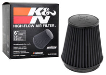 Load image into Gallery viewer, K&amp;N Engineering RU-3101HBK Black Universal Rubber Air Filter * 6-inch Tapered Round Flange