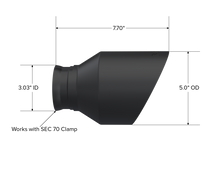 Load image into Gallery viewer, MBRP Armor Black Exhaust Tip for Dodge Charger, Durango SRT &amp; Hellcat – 3 Inch Inner Diameter, 5 Inch Outer Diameter, 8 Inch Length