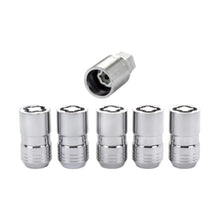 Load image into Gallery viewer, McGard Chrome Cone Seat Wheel Lock Nut Set – M14 x 1.5 Thread, 5 Pieces with Matching Key