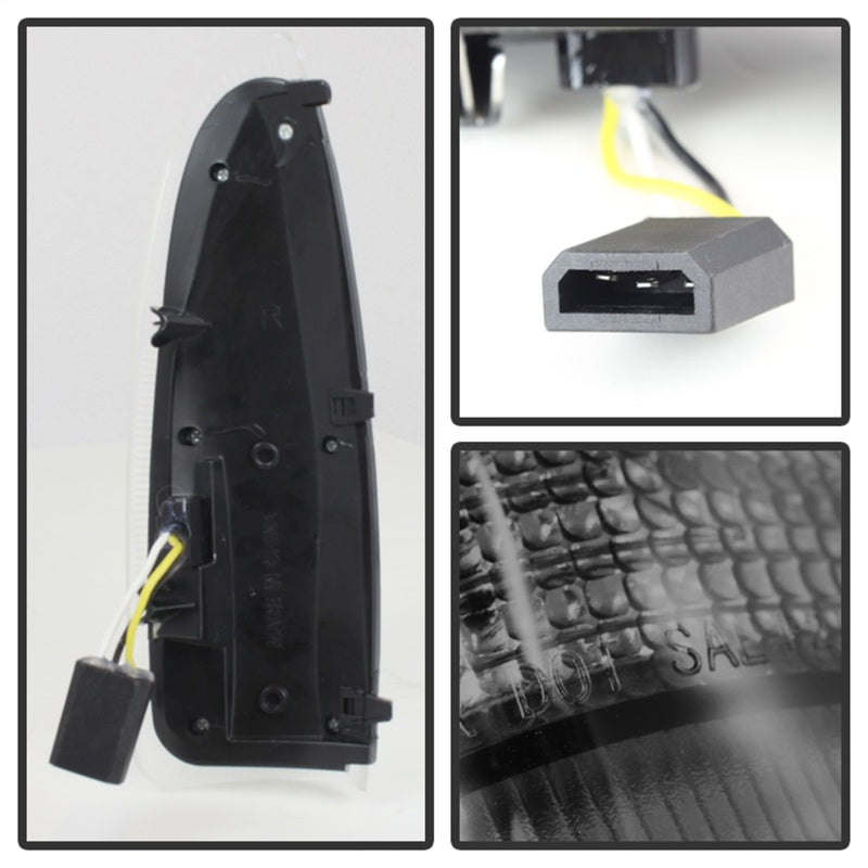 Spyder xTune Ford Super Duty F250-F650 Amber LED Mirror Signal Lens - Smoke