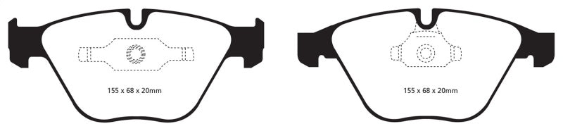 EBC Bluestuff NDX Full Race Front Brake Pads for BMW 3 Series (2007-2011)