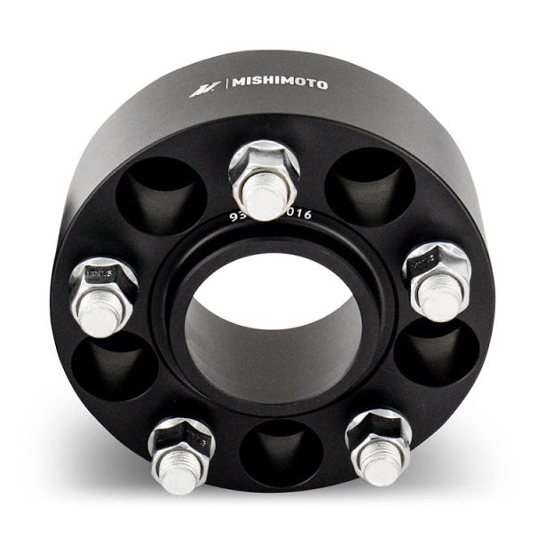 Mishimoto 5x100 Wheel Spacers for Subaru Legacy 2005-2007, 56.1mm Center Bore, Black Anodized Finish