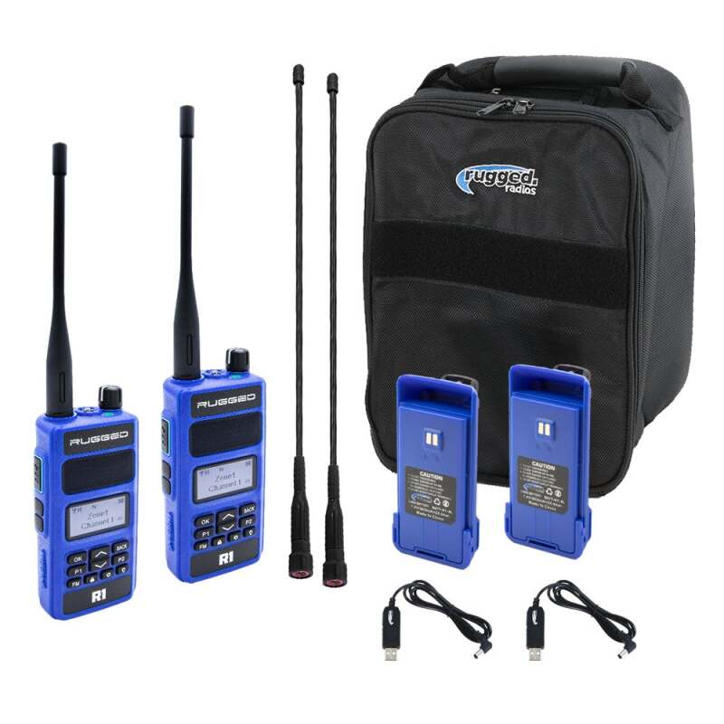 Rugged Radios R1 READY PACK – Rugged R1 Business Band Handheld Two-Way Radio with Digital and Analog Capabilities