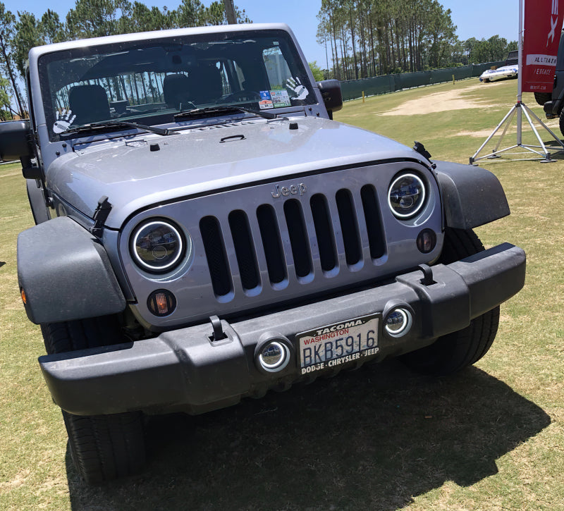 Oracle Lighting 7-Inch High Powered LED Headlights with ColorSHIFT for Jeep Wrangler and Off-Road Vehicles