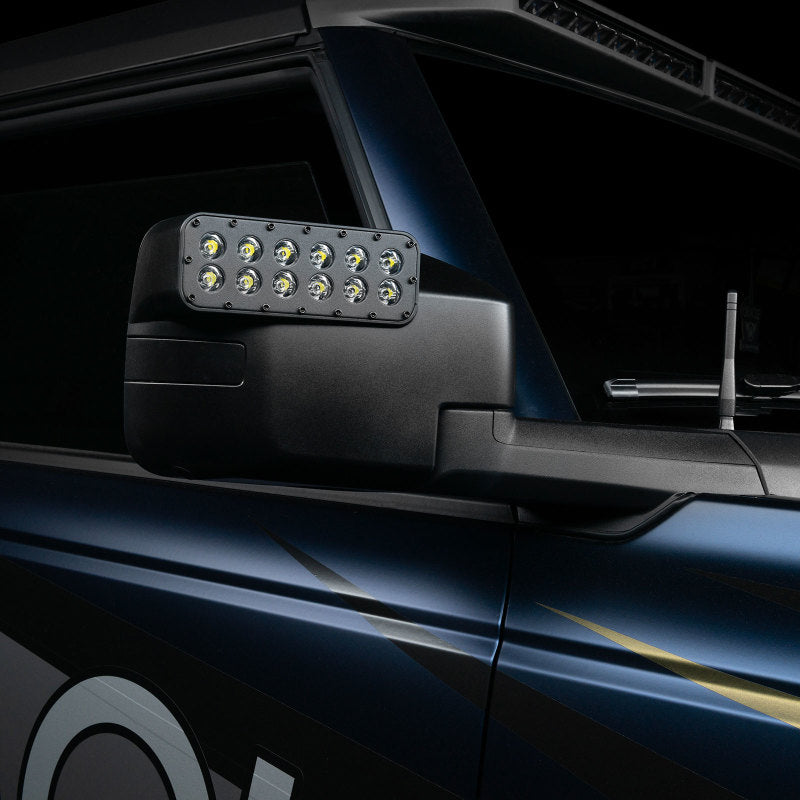 ORACLE Lighting Magnetic Cover for LED Off-Road Side Mirrors - Pair, Black, Part #orl5916-504