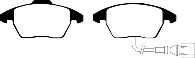 EBC Redstuff Ceramic Low Dust Brake Pads for Volkswagen & Audi * Part Number EBCDP31517C