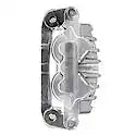 CQ Premium Disc Brake Caliper with Bracket Silver Aluminum Replacement - 18-B4798A