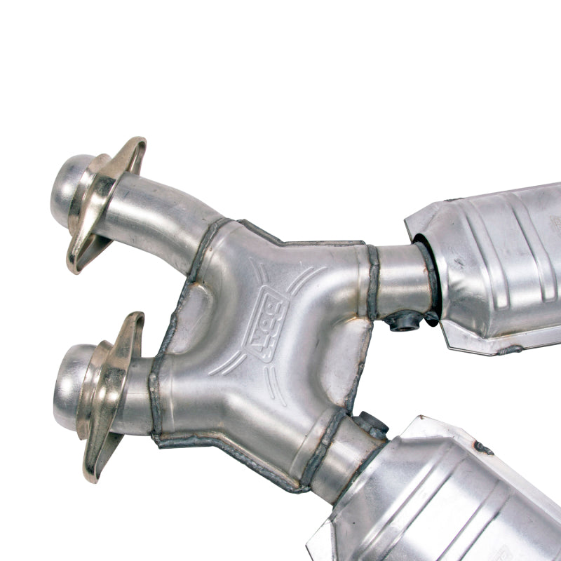 BBK 96-04 Mustang 4.6 GT / Cobra Short Mid X Pipe with Catalytic Converters - 2.5 inch for Long Tube Headers