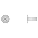 Natural Nylon Screw Grommets #8 Screw Size 8mm Square Hole