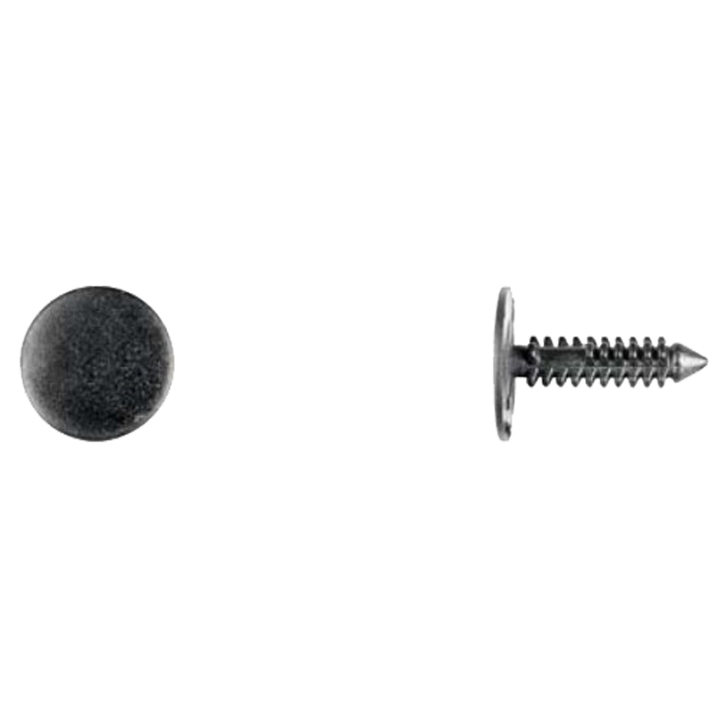 Black Nylon Shroud Vent Ret 13/64" Hole 19/32" Hd 3/4" Stem