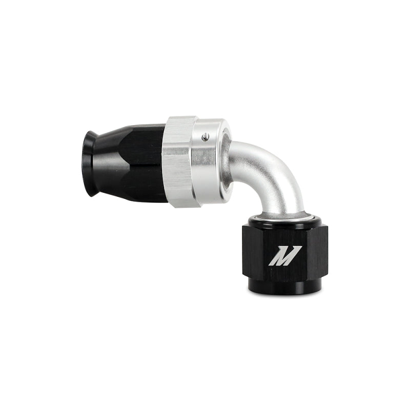 Mishimoto Aluminum PTFE -4AN 90 Degree Fitting Black – High-Performance Braided Line Fitting for Automotive Applications